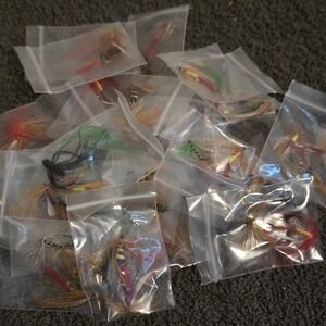 Mystery Fishing Lure 2 or 3 Lures Hand Tied Assorted Multicolor  Streamer